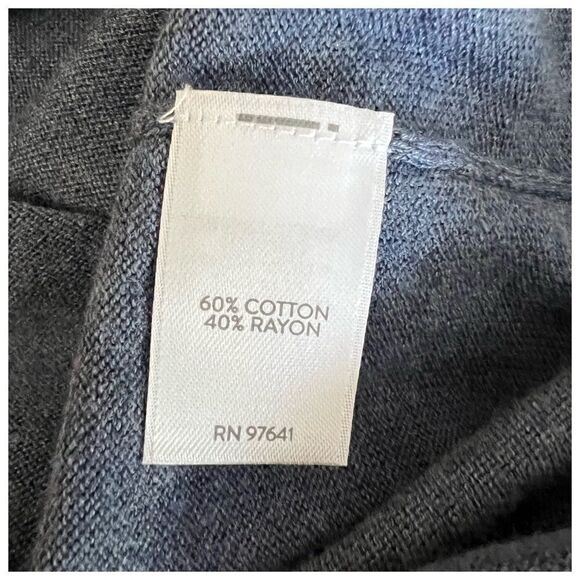 J.Jill Long V Neck Cotton Blend Cardigan Sweater XS Button Up Pockets - Picture 7 of 8